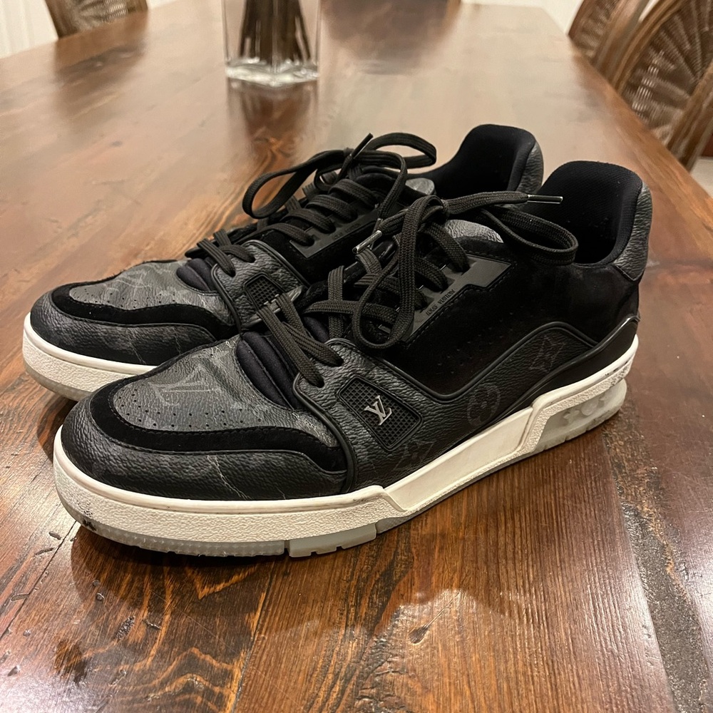 Louis Vuitton Louis Vuitton Trainer Low 'Black Monogram' | Men's Size 10